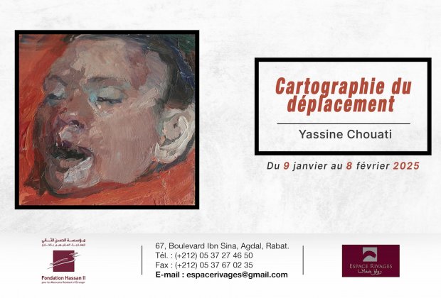 Vernissage de l'exposition "Cartographie du déplacement" de Yassine Chouati